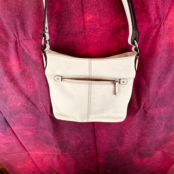 TIGNANELLO WOMEN CROSSBODY TAN PEBBLE LEATHER BAG WITH ADJUSTABLE STRAP - Picture 3 of 13